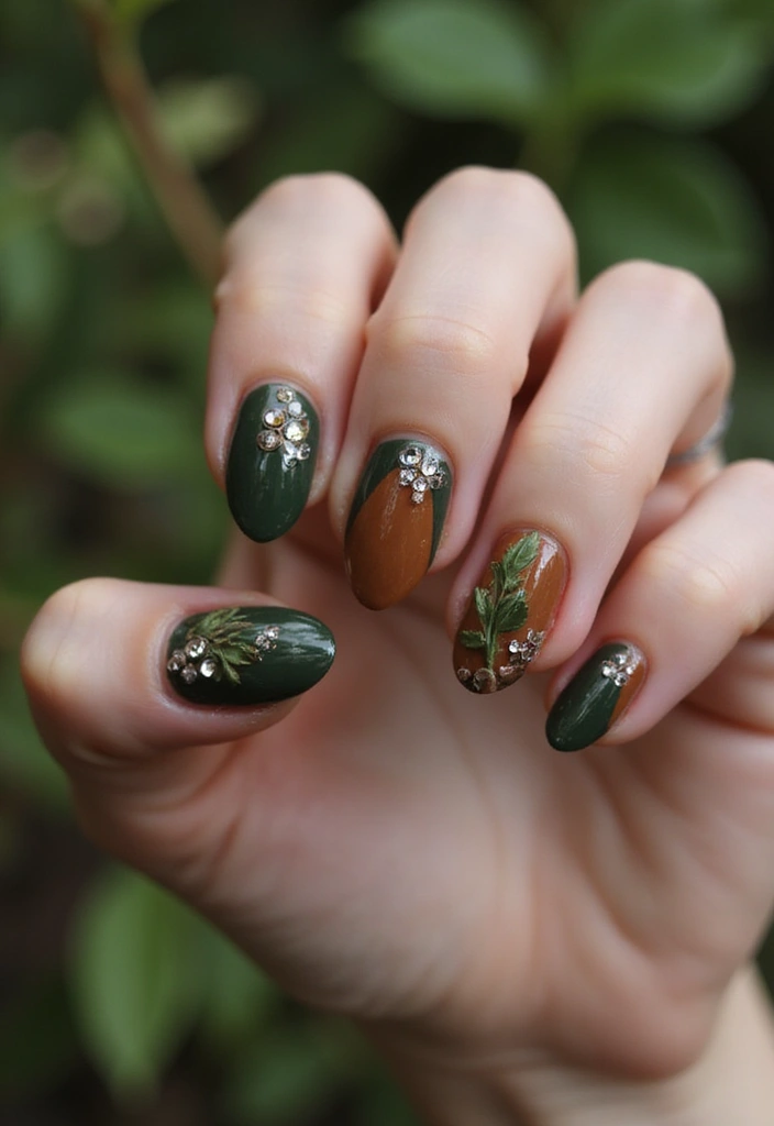 25 Crystal Embellishments for Stunning Nails - 14. Nature Inspired