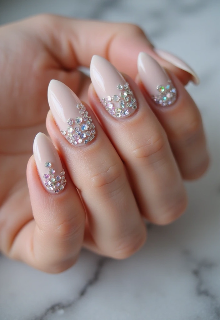 25 Crystal Embellishments for Stunning Nails - 25. Elegant Cascades