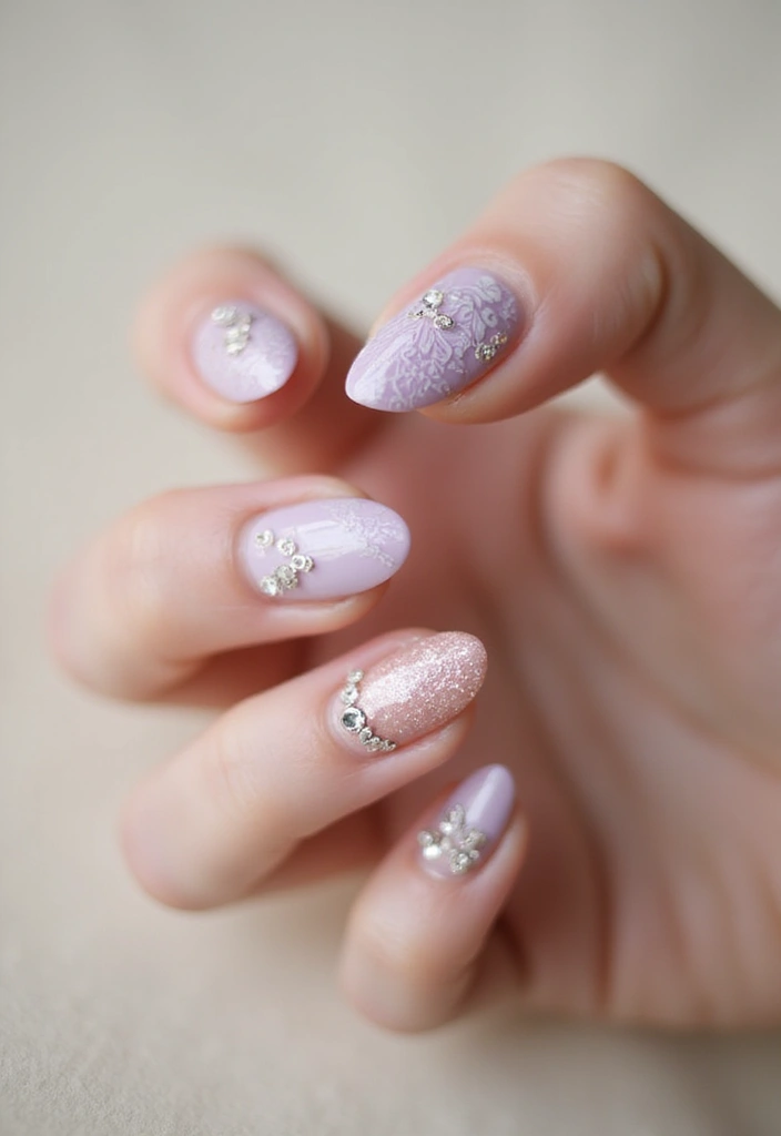 25 Crystal Embellishments for Stunning Nails - 9. Vintage Charm