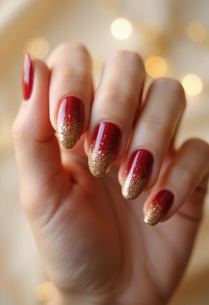 25 Festive Nail Looks for Holiday Parties - 15. Festive Ombre