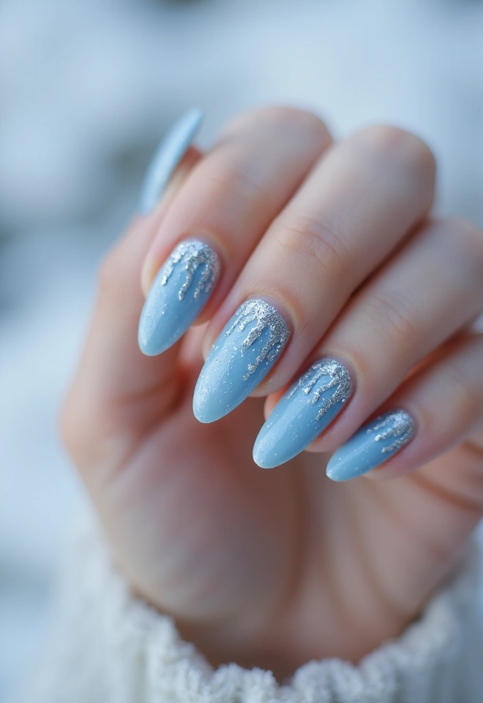 25 Festive Nail Looks for Holiday Parties - 24. Icicle Inspiration