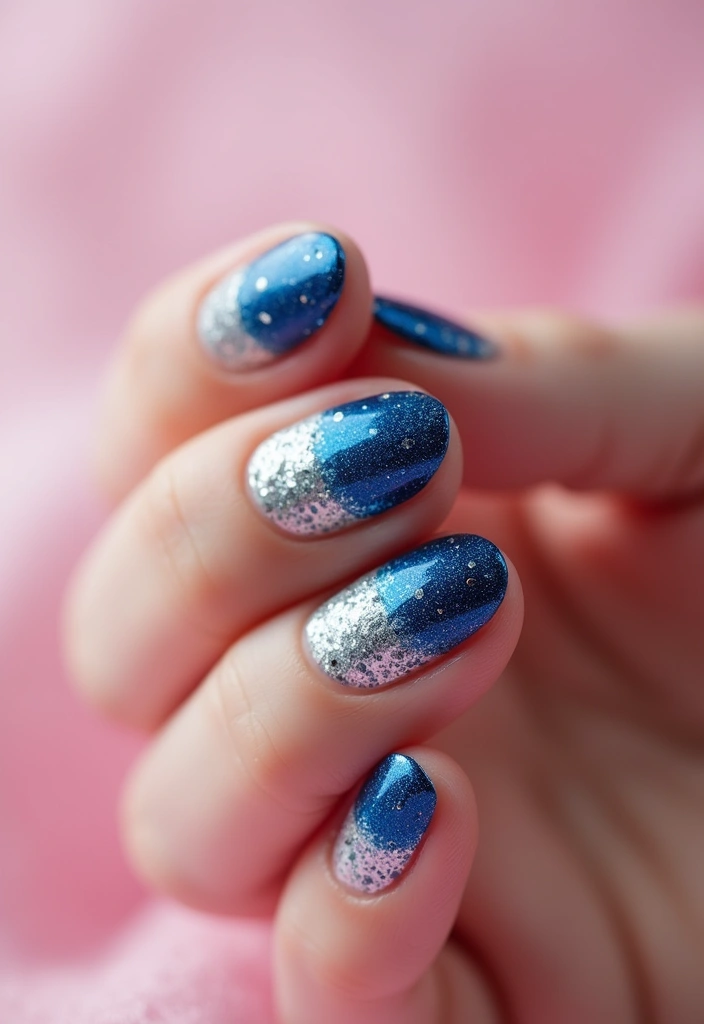 25 Festive Nail Looks for Holiday Parties - 5. Glitter Gradient
