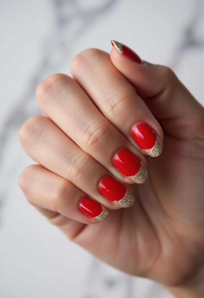 25 Festive Nail Looks for Holiday Parties - 6. Holiday French Tips