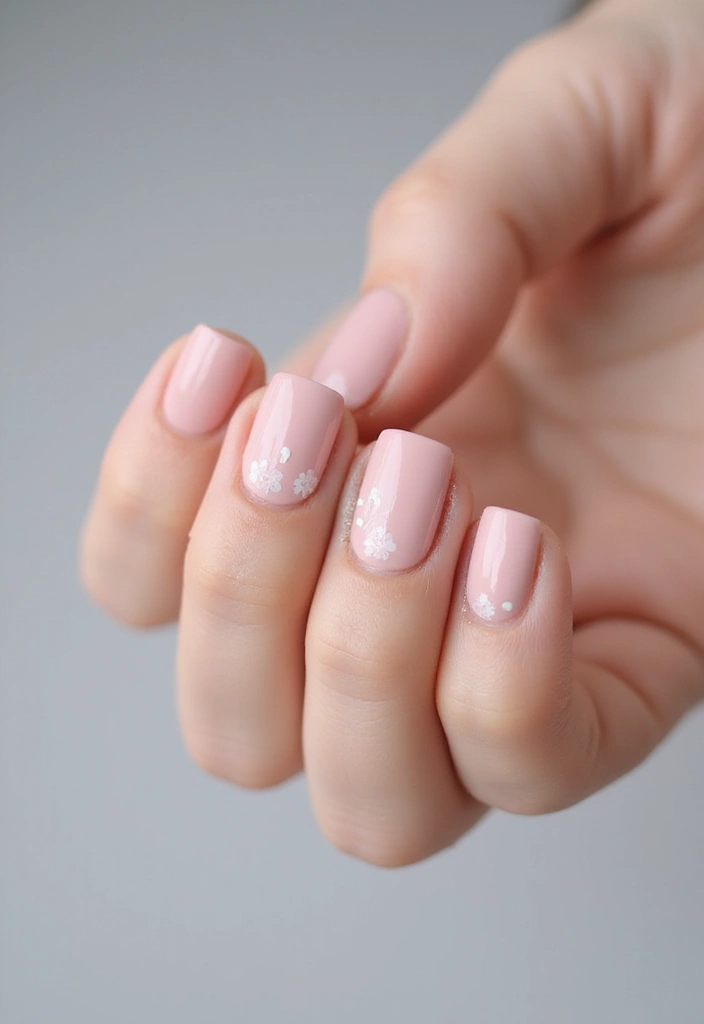 25 Fresh Flower Garden Nails Perfect for August - 20. Minimal Bloom