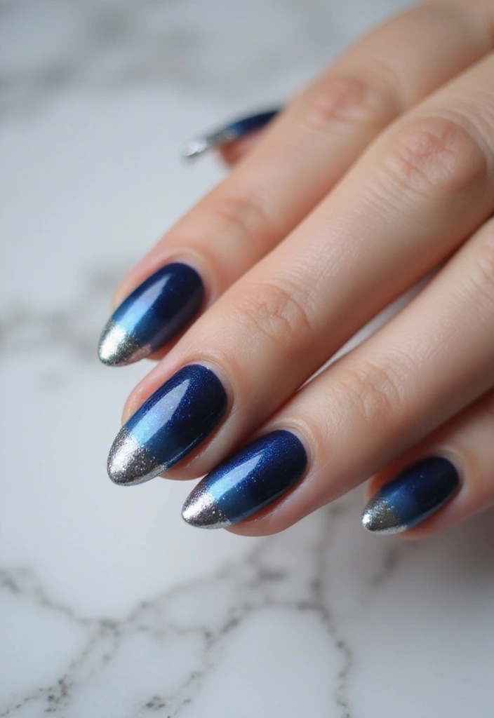 25 Metallic Nail Trends Taking Over 2025 - 11. Metallic Ombre