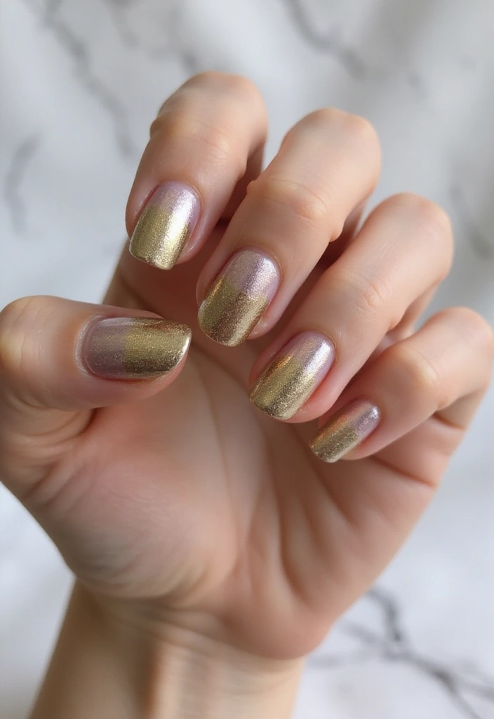 25 Metallic Nail Trends Taking Over 2025 - 19. Dipped Metallics