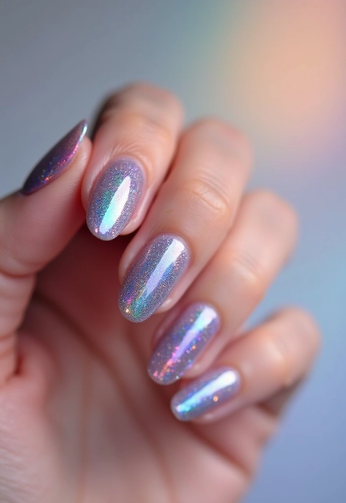 25 Metallic Nail Trends Taking Over 2025 - 3. Iridescent Dreams