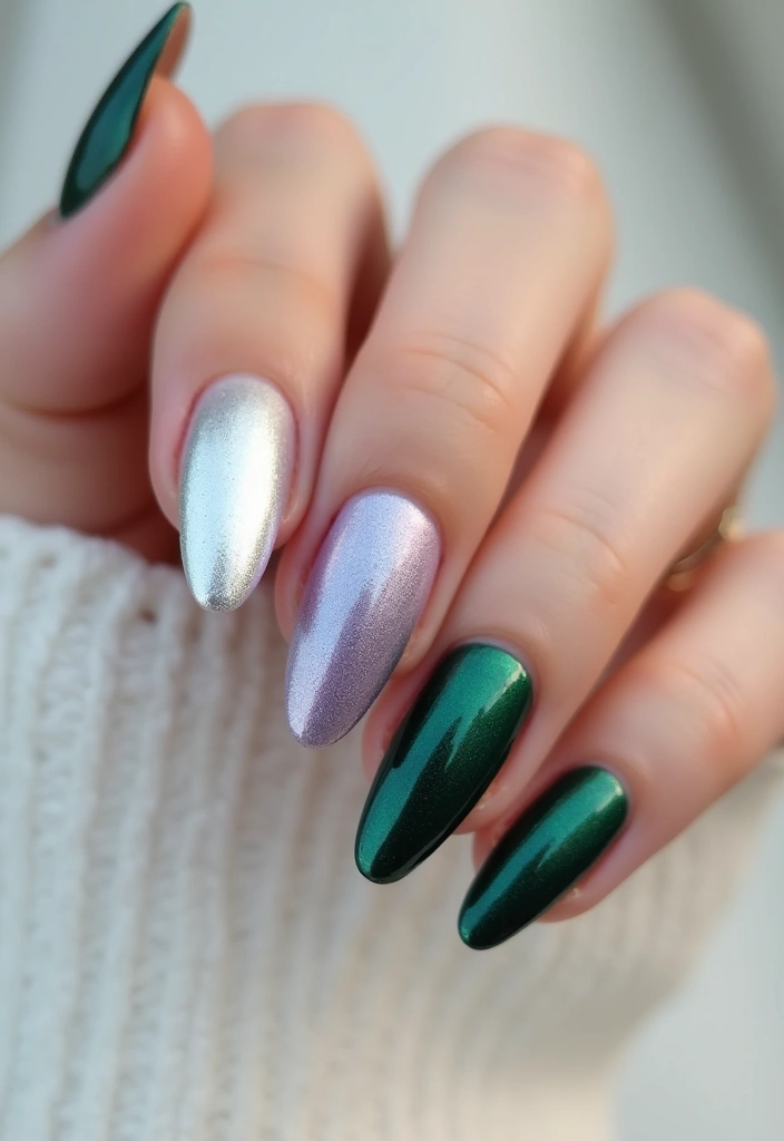 25 Metallic Nail Trends Taking Over 2025 - 9. Chrome Craze