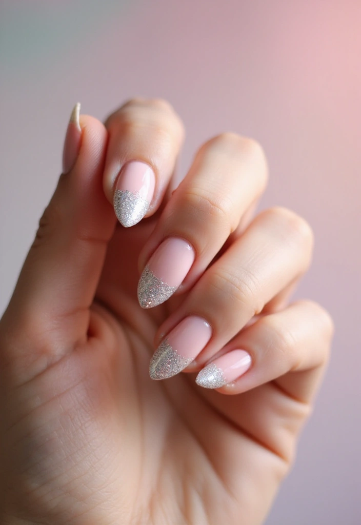 25 Midnight Magic Nail Looks for New Year’s Eve - 16. Ombre Glitter Fade