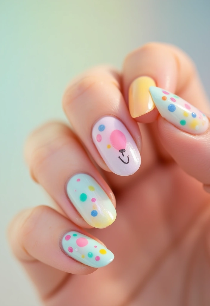 25 Midnight Magic Nail Looks for New Year’s Eve - 9. Pastel Party Nails