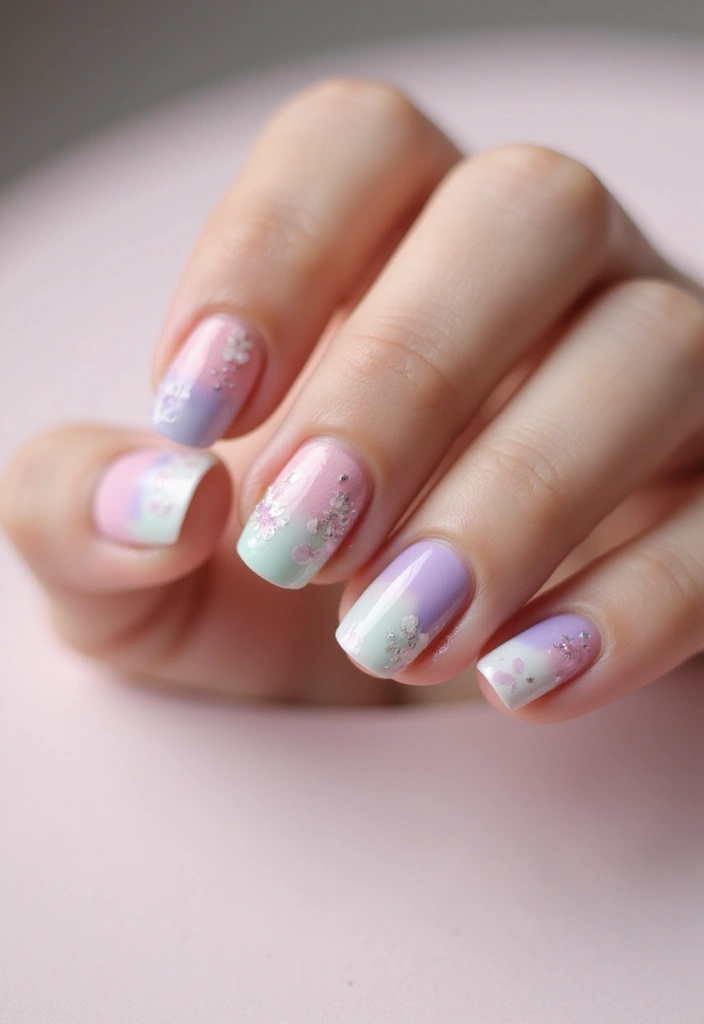 25 Short & Sleek Blush Nails for Everyday Class - 20. Blush with Watercolor Effect