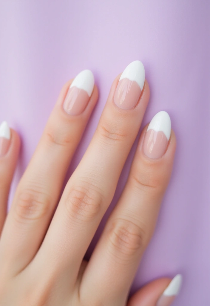25 Stunning French Tip Nail Designs for Every Occasion - 1. Classic White Tip on Pastel