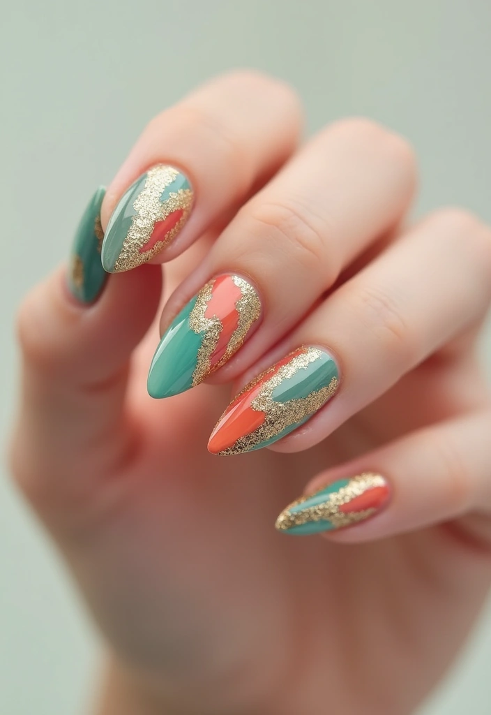 25 Stunning French Tip Nail Designs for Every Occasion - 10. Artistic Brush Strokes