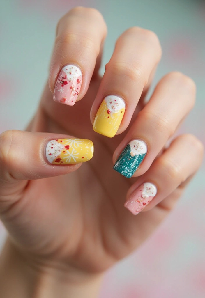 25 Stunning French Tip Nail Designs for Every Occasion - 19. Seasonally-Inspired French Tips