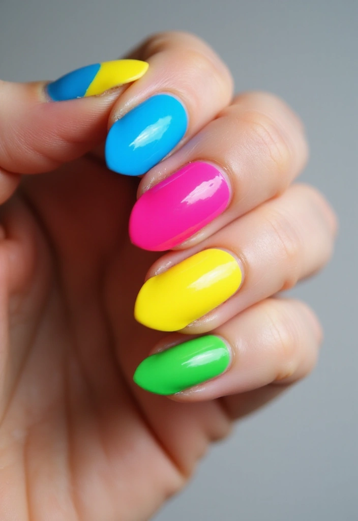 25 Stunning French Tip Nail Designs for Every Occasion - 4. Color Block French Tips