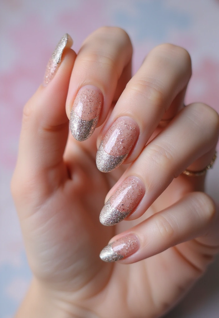 25 Stunning French Tip Nail Designs for Every Occasion - 5. Glittery French Tips