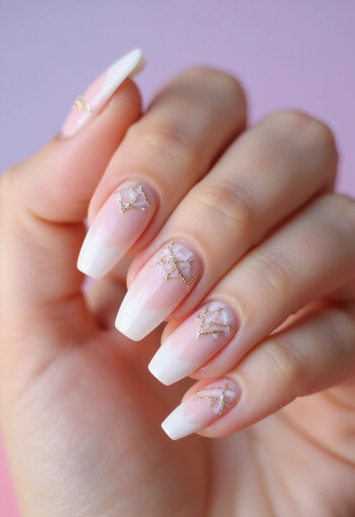 26 Coffin-Shaped Plaid Nails for Trendy Looks - 11. Ombre Plaid Masterpiece