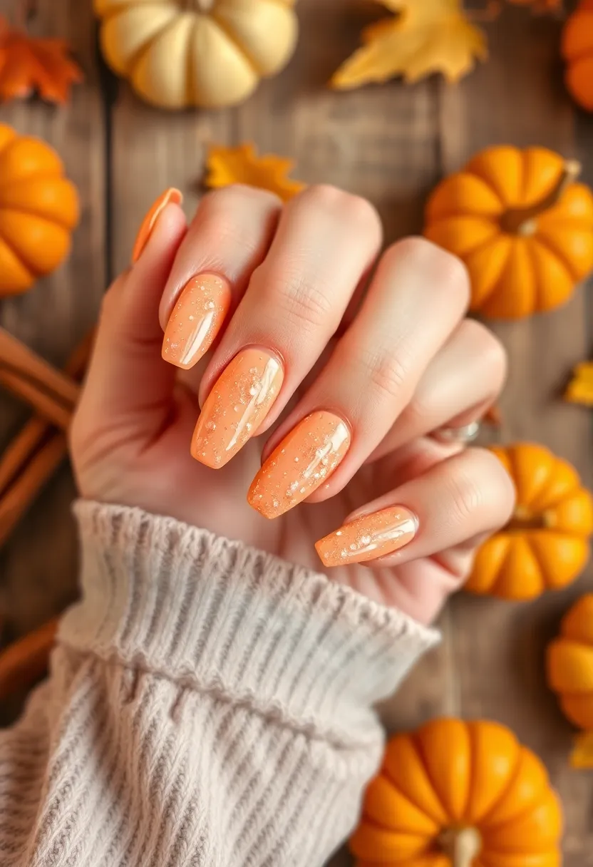 26 Cozy & Chic Nail Ideas for Halloween 2025 - 13. Frosted Pumpkin