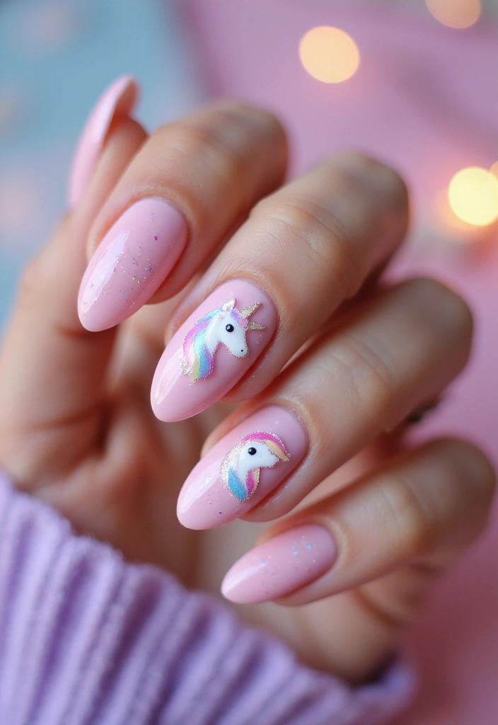 26 Cozy & Chic Nail Ideas for Halloween 2025 - 24. Mystical Unicorns