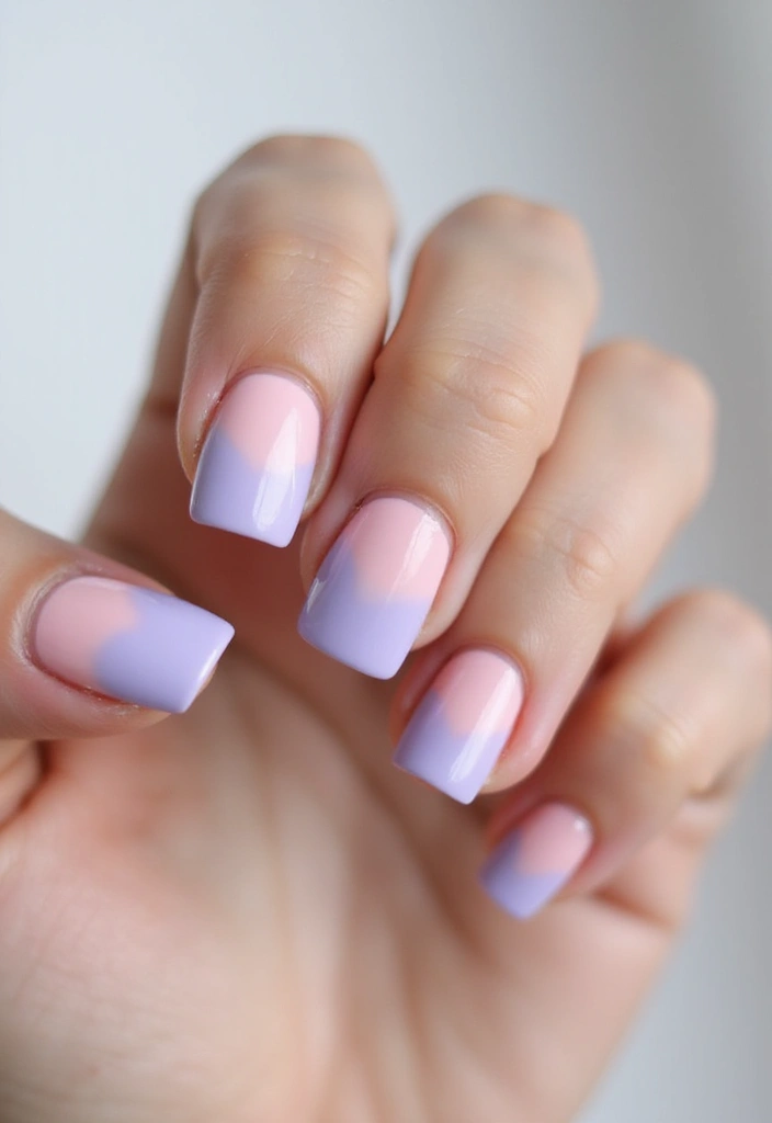 26 Creative Twists on Classic French Tip Nails - 1. Pastel Ombre French Tips