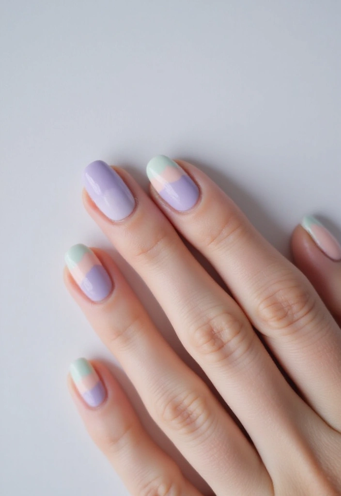 26 Creative Twists on Classic French Tip Nails - 12. Watercolor Effects