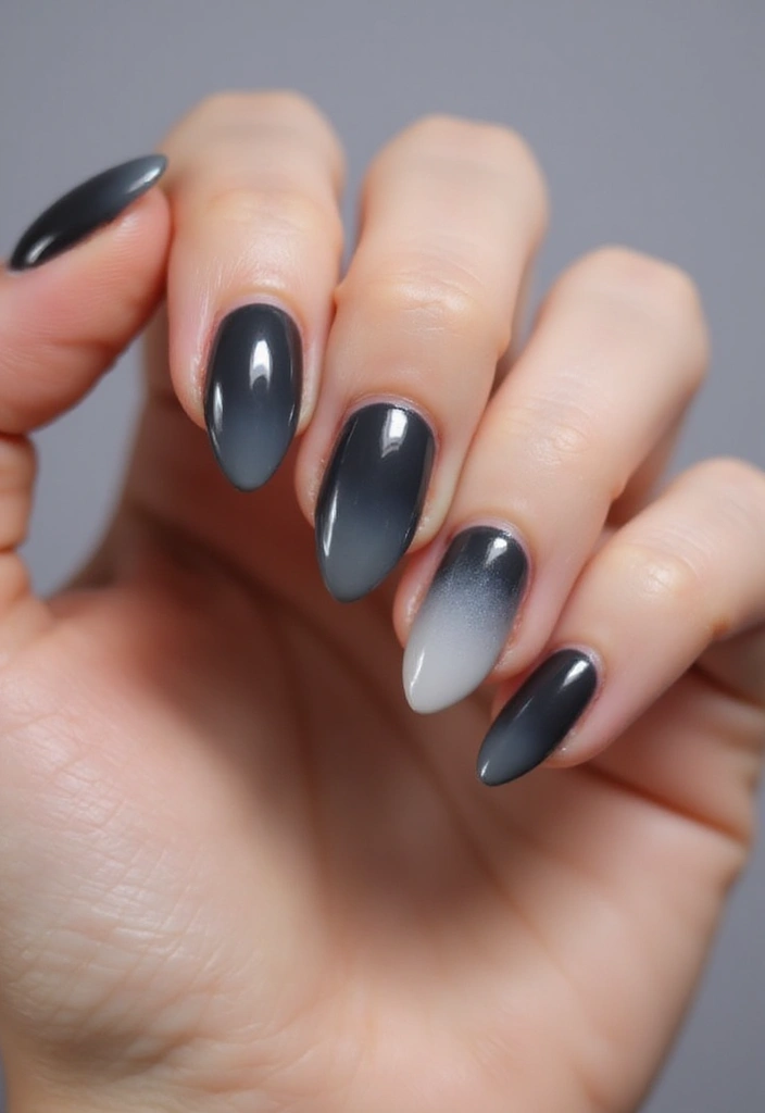 26 Creative Twists on Classic French Tip Nails - 22. Smokey Tips