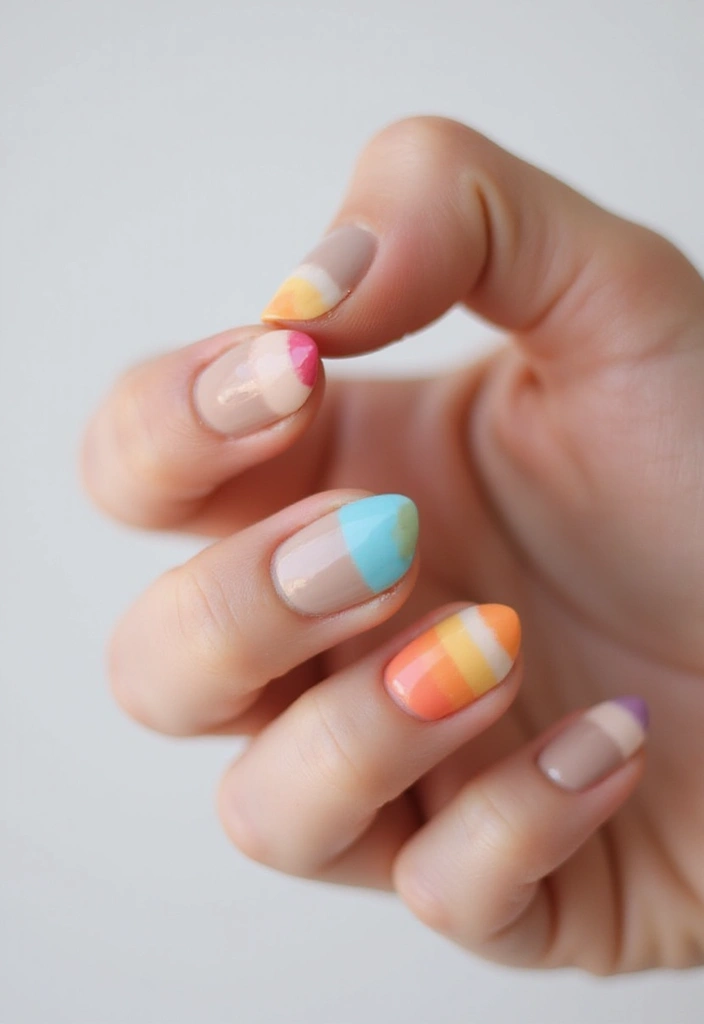 26 Creative Twists on Classic French Tip Nails - 8. Reverse French Tips