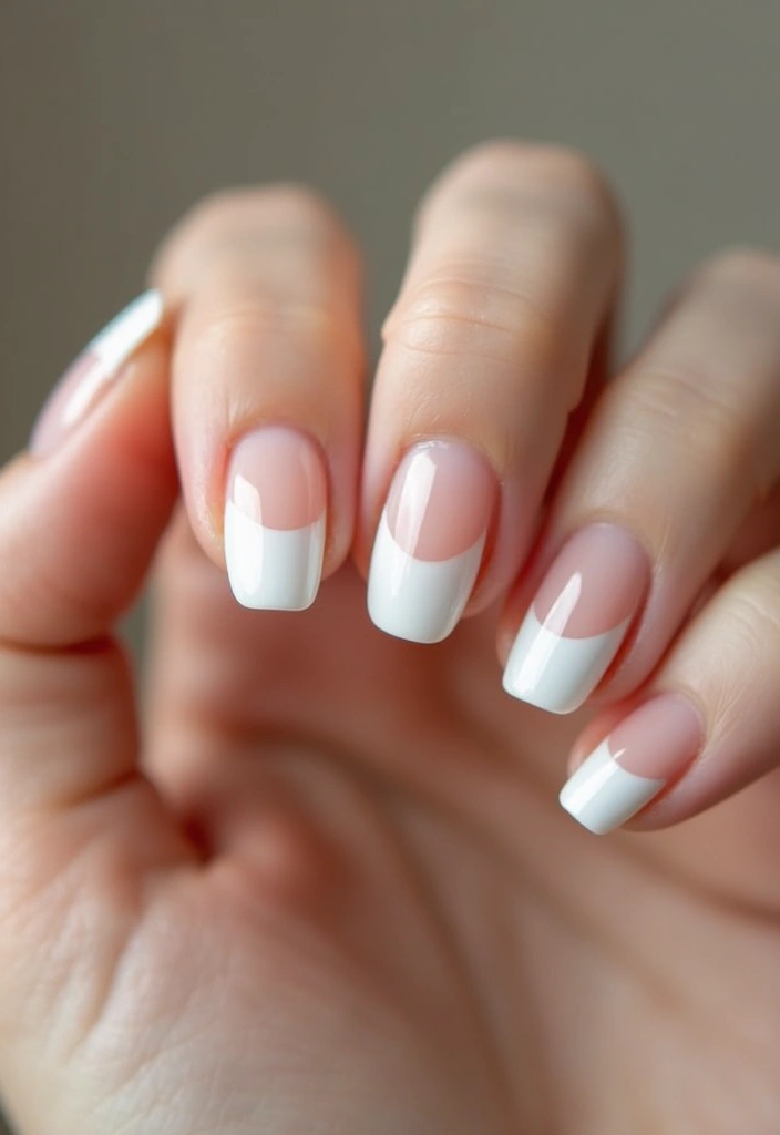 26 Milky Glass French Nail Designs for Subtle Shine - 1. Classic Milky French