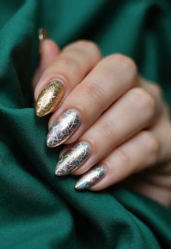 26 Nail Art Techniques to Try Before 2026 - 12. Nail Foil Art