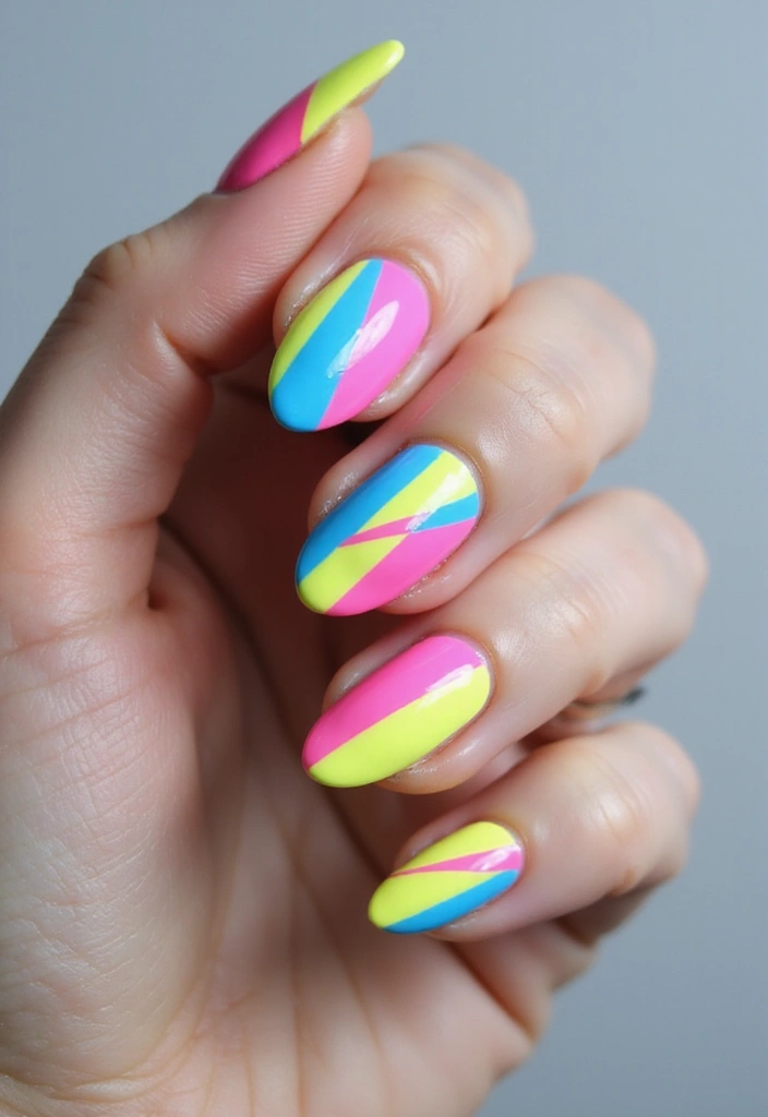 26 Nail Art Techniques to Try Before 2026 - 15. Tape Resist Nail Art