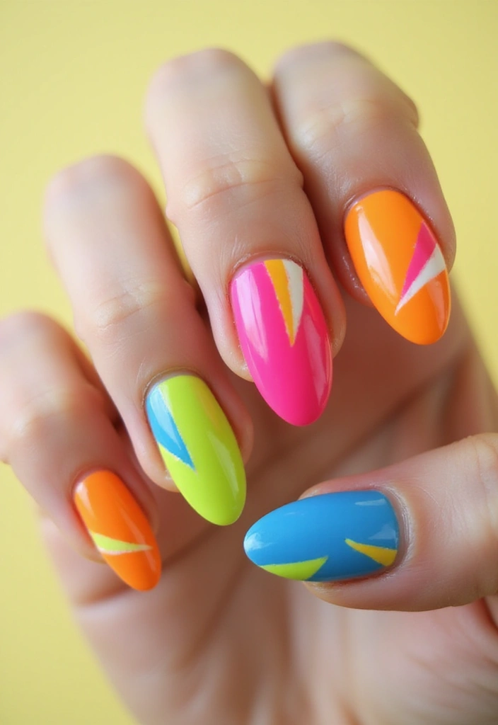 26 Nail Art Techniques to Try Before 2026 - 18. Color Block Nail Art