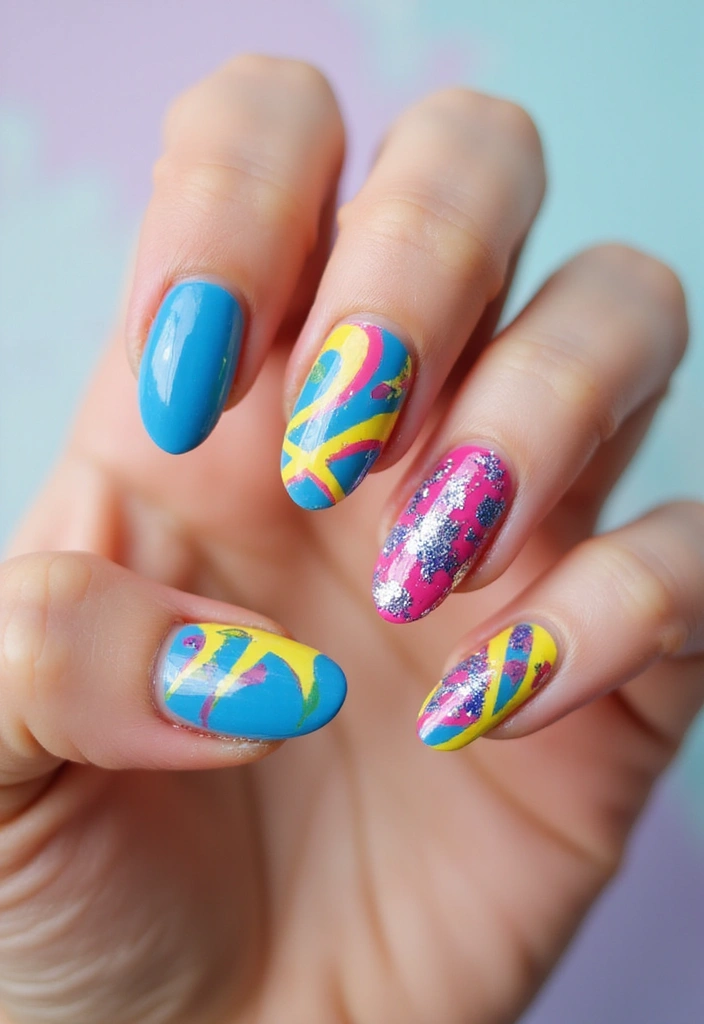 26 Nail Art Techniques to Try Before 2026 - 25. Abstract Nail Art