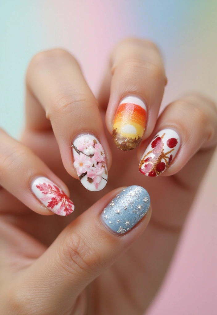 26 Nail Art Techniques to Try Before 2026 - 26. Seasonal Nail Art