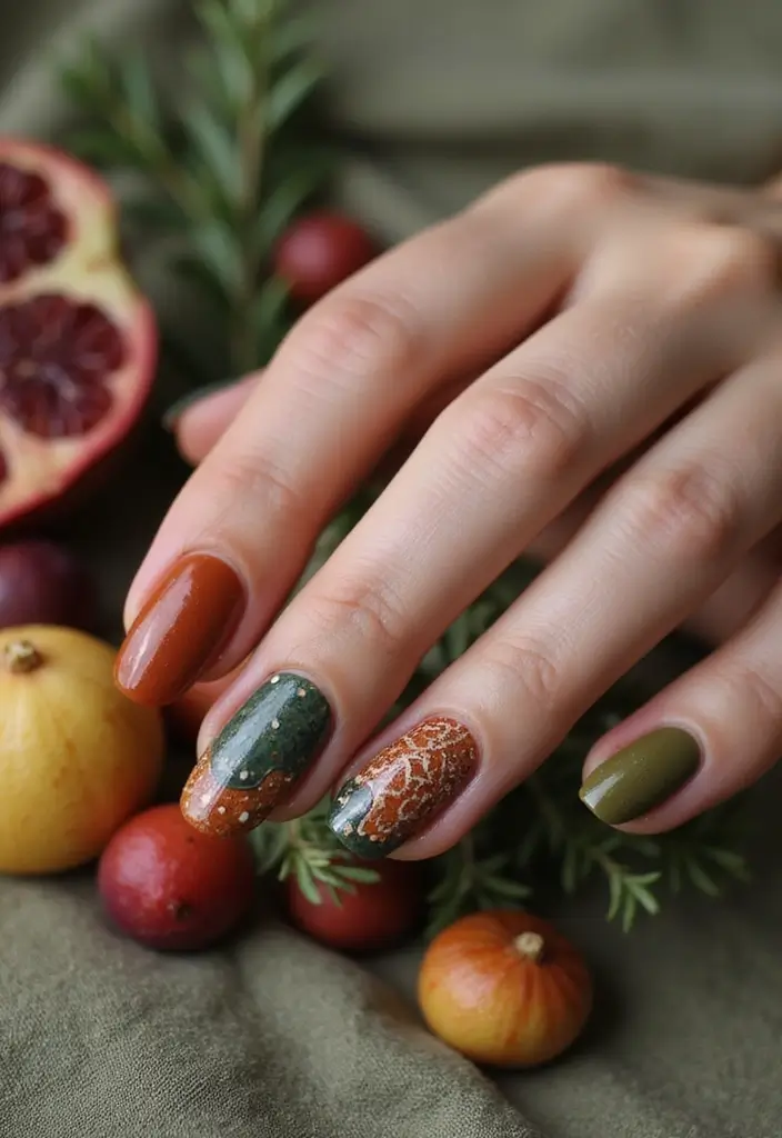 26 Nail Art Techniques to Try Before 2026 - 8. Nail Art Using Natural Dyes