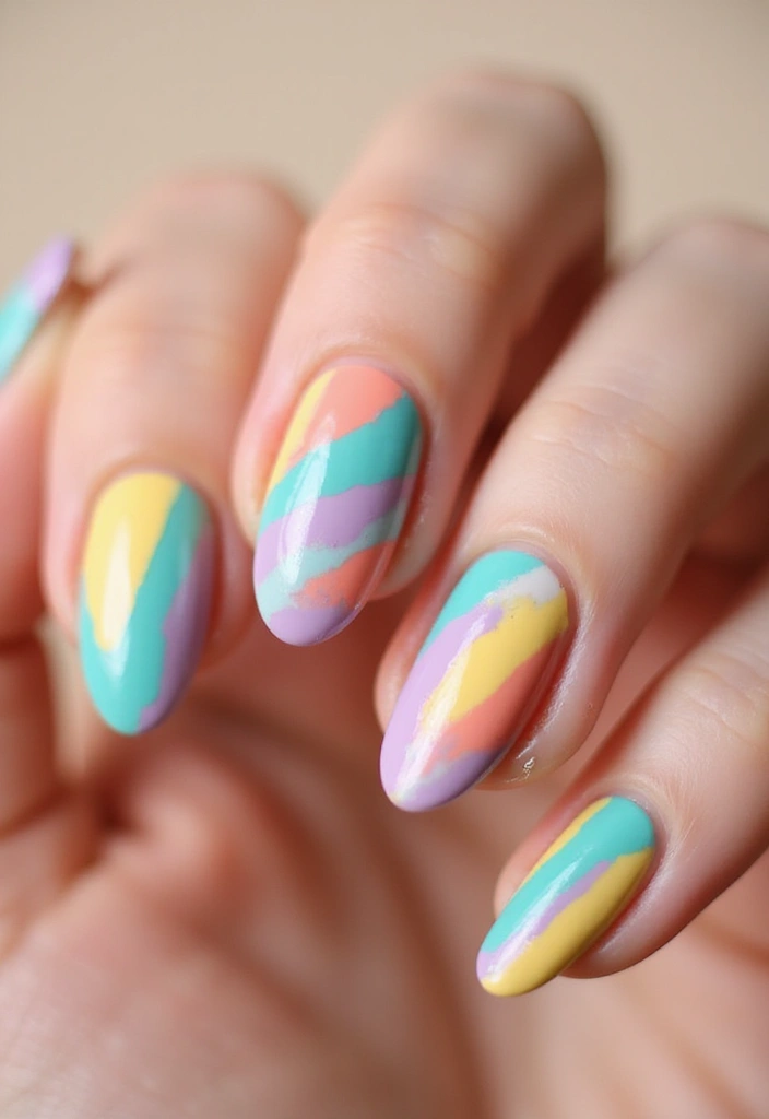 26 Ombre Nail Techniques for Stunning Results - 22. Ombre with Stripes