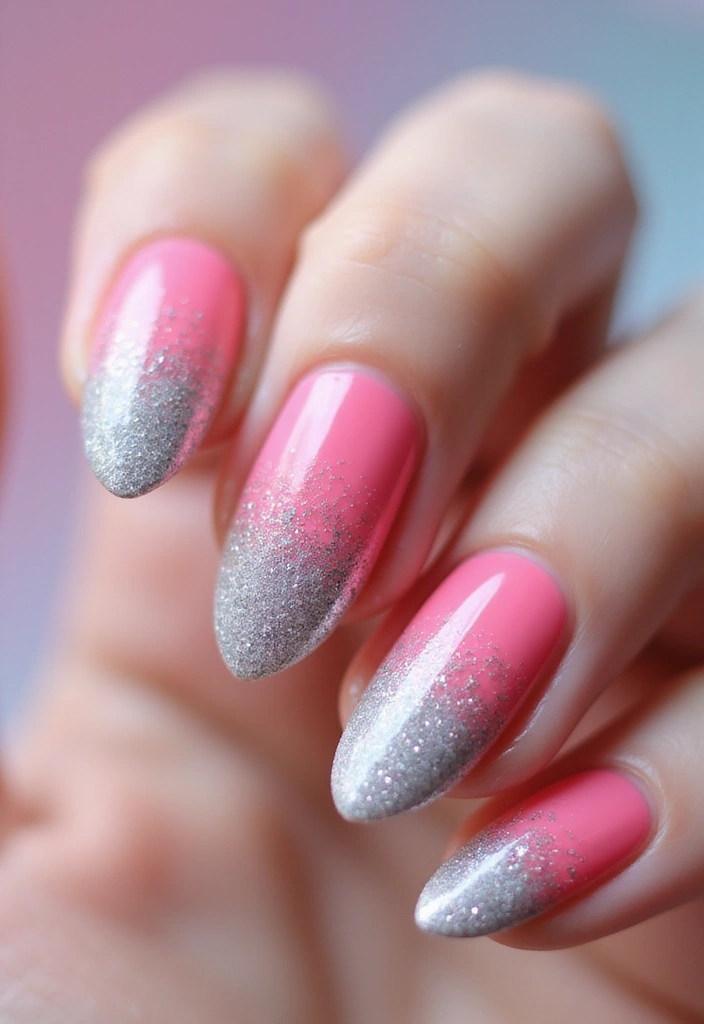 26 Ombre Nail Techniques for Stunning Results - 3. Glitter Ombre