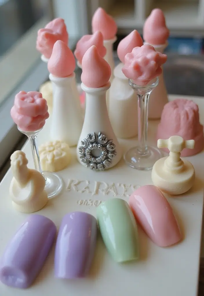 26 Soap Nails: The DIY Natural Shine Trend - 14. Soap Nail Sculptures