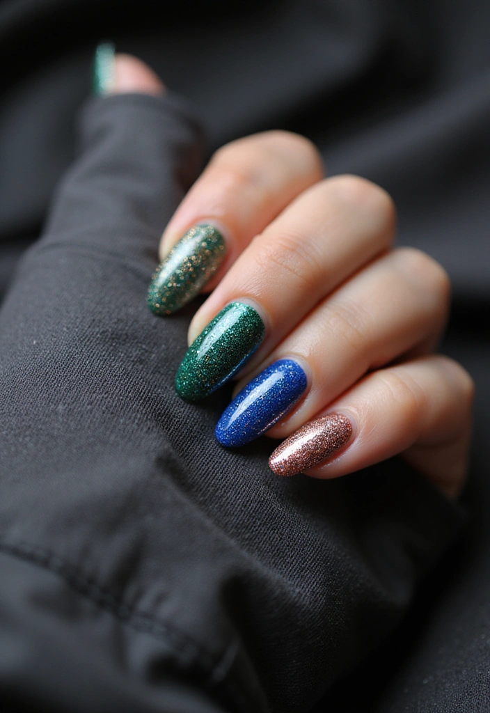 26 Top Nail Trends for Late 2025 You Can’t Miss - 12. Shimmering Glitter