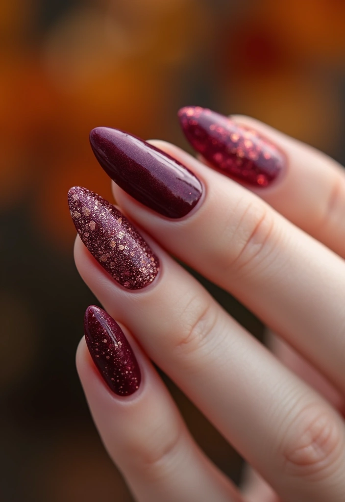 27 Berry Glazed Nail Ideas for October Nights - 10. Textured Berry Nails