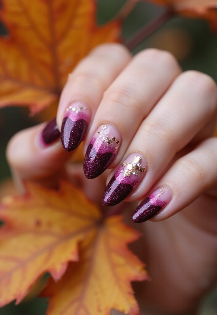 27 Berry Glazed Nail Ideas for October Nights - 16. Berry Drip Nails