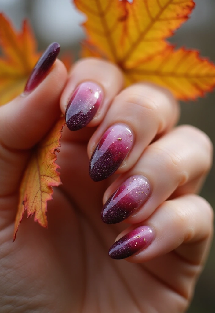 27 Berry Glazed Nail Ideas for October Nights - 23. Berry Drip with a Twist