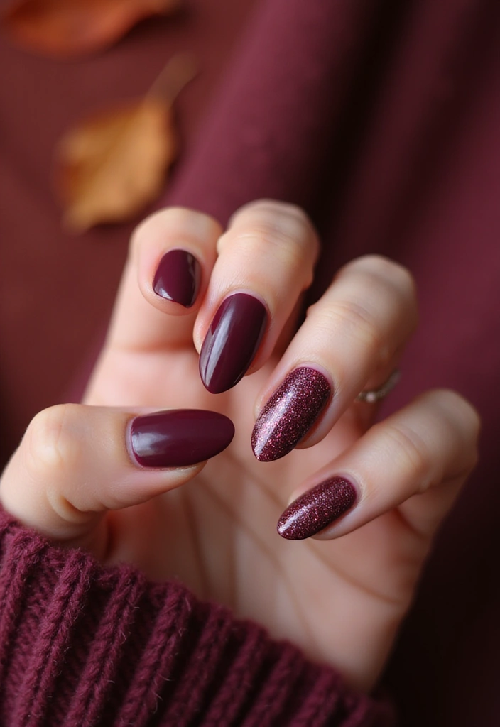 27 Berry Glazed Nail Ideas for October Nights - 27. Berry Textured Art