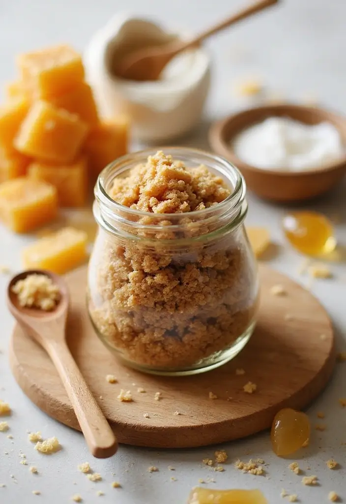 27 DIY Hand Scrubs for Softer, Smoother Skin - 1. Brown Sugar & Honey Delight