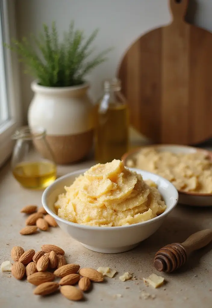 27 DIY Hand Scrubs for Softer, Smoother Skin - 11. Almond & Honey Nourishing Scrub