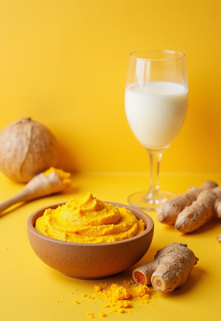 27 DIY Hand Scrubs for Softer, Smoother Skin - 14. Turmeric & Coconut Milk Brightening Scrub