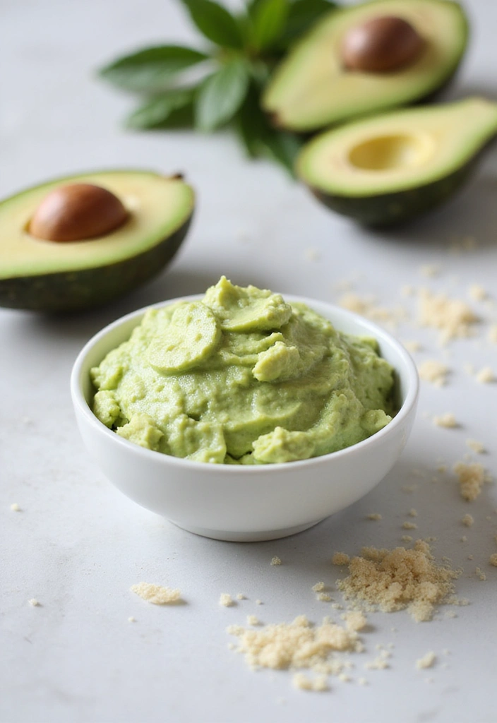 27 DIY Hand Scrubs for Softer, Smoother Skin - 8. Avocado & Sugar Hydrating Scrub