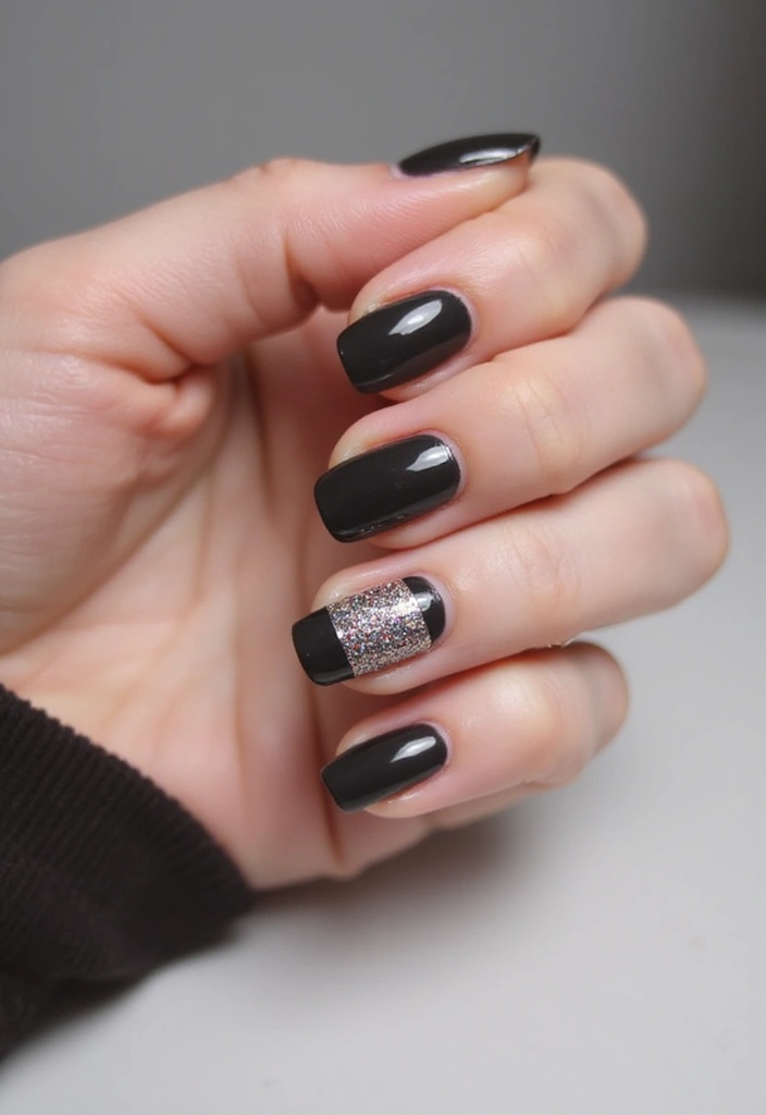 27 Magnetic Polish Tricks for Unique Nail Art - 11. Reverse French Manicure