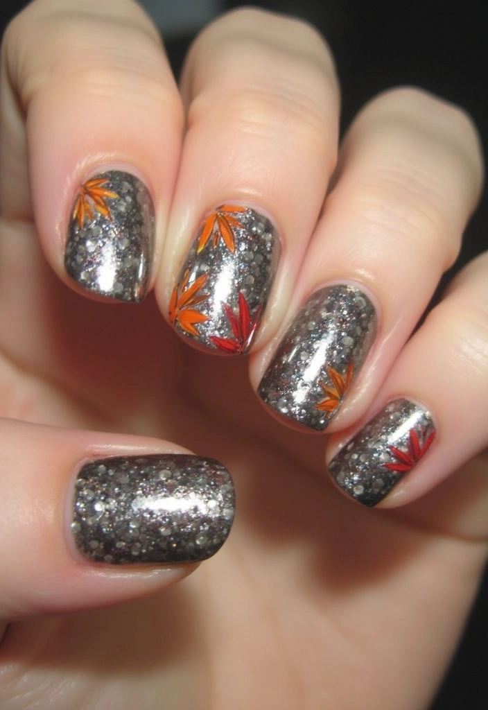 27 Magnetic Polish Tricks for Unique Nail Art - 18. Seasonal Nail Art