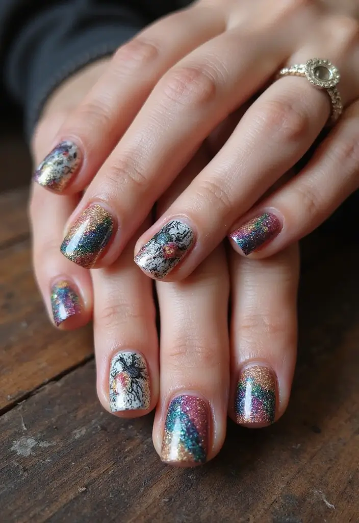 27 Magnetic Polish Tricks for Unique Nail Art - 20. Artistic Nail Designs