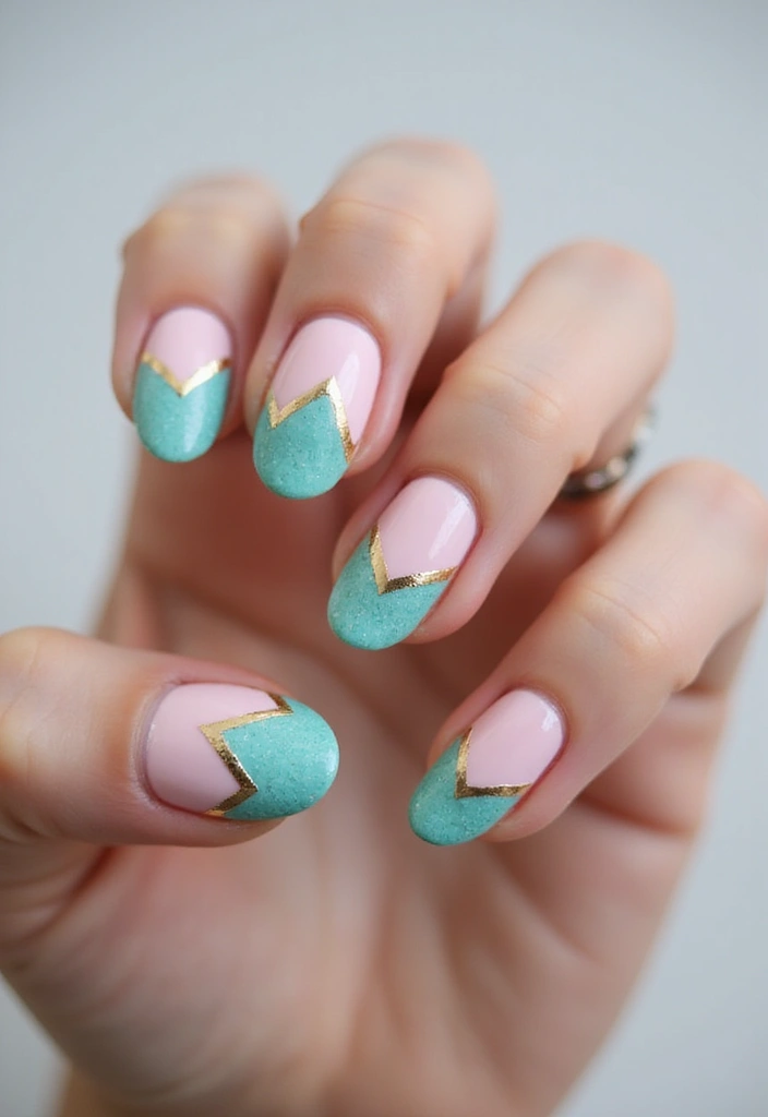 28 Chic Chevron French Tip Designs for a Modern Twist - 11. Textured Chevron